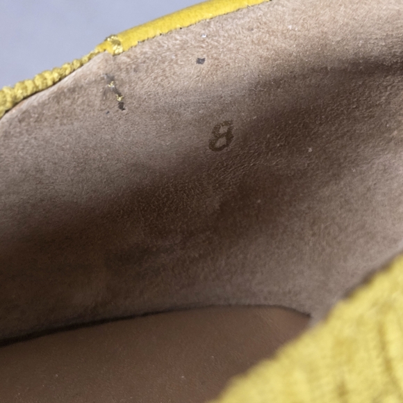 Everlane Day Glove Ballet Flat Crochet Knit Shoes Women's 8  Yellow Slip Ons - Picture 9 of 9